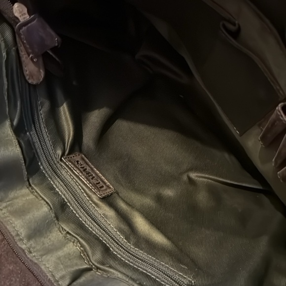 Leabags Leather messenger laptop computer bag dark brown (TD) - Picture 4 of 8